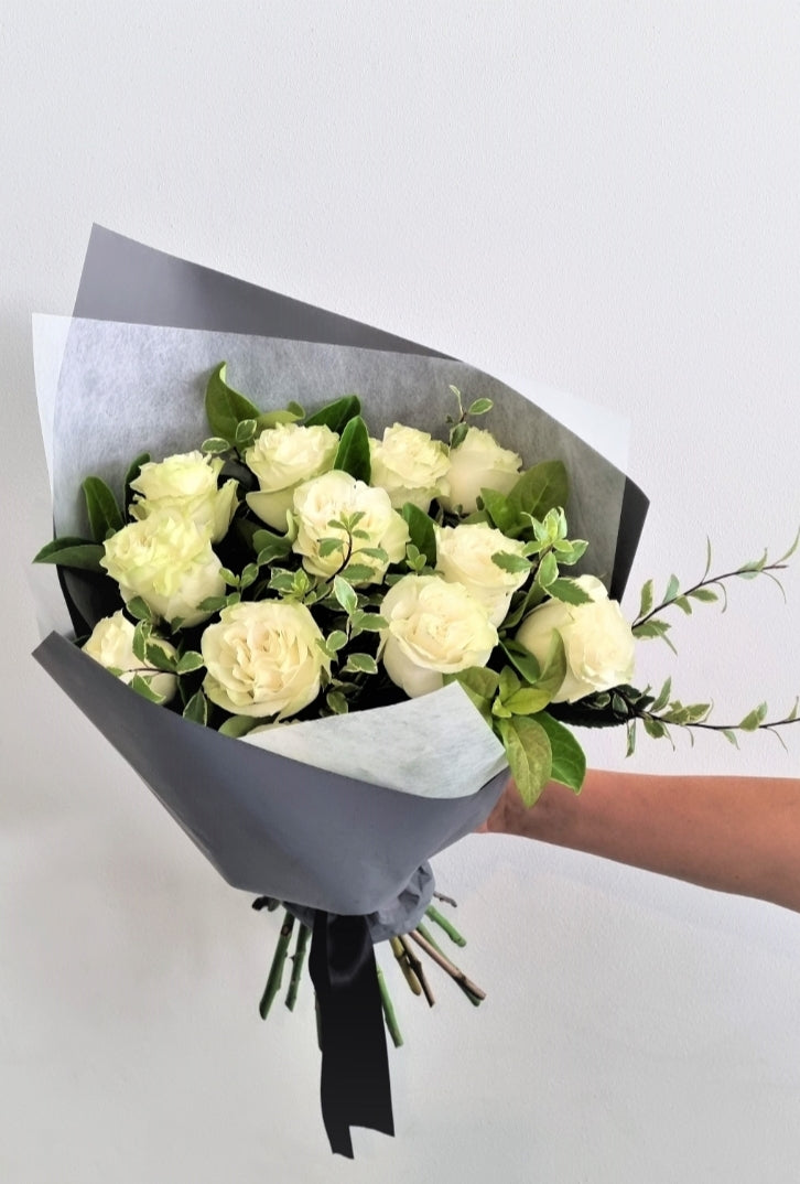 White Roses Bouquet